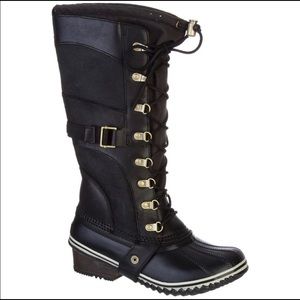 Sorel Conquest Carly Waterproof Boots, Black